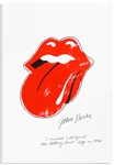 Original Artwork of the Famous Rolling Stones Tongue and Lips Logo, Drawn by Its Creator John Pasche -- Measures 11.5 x 16.5